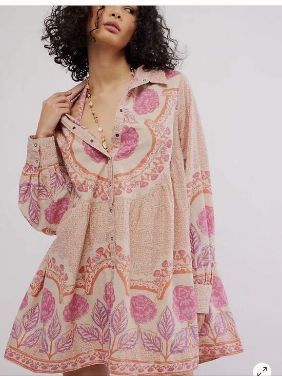 Free People Dresses & Skirts - Free People Smell The Roses Pink XL Dress 🩷